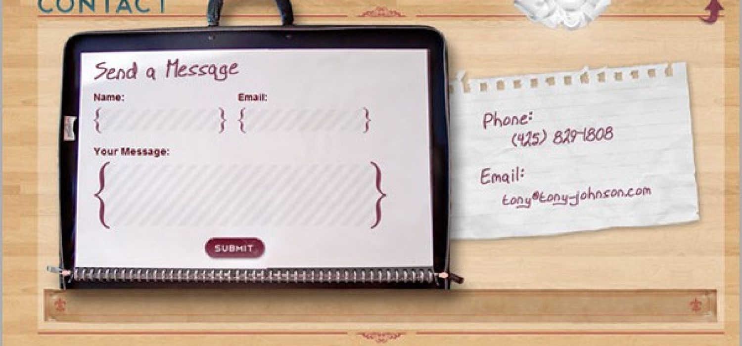 Cool contact us form design