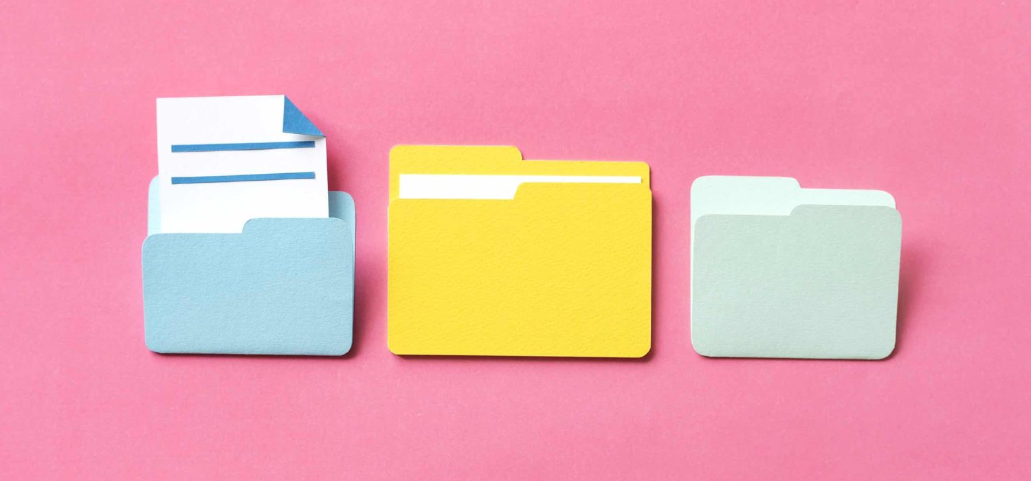 Paper craft art of document folder