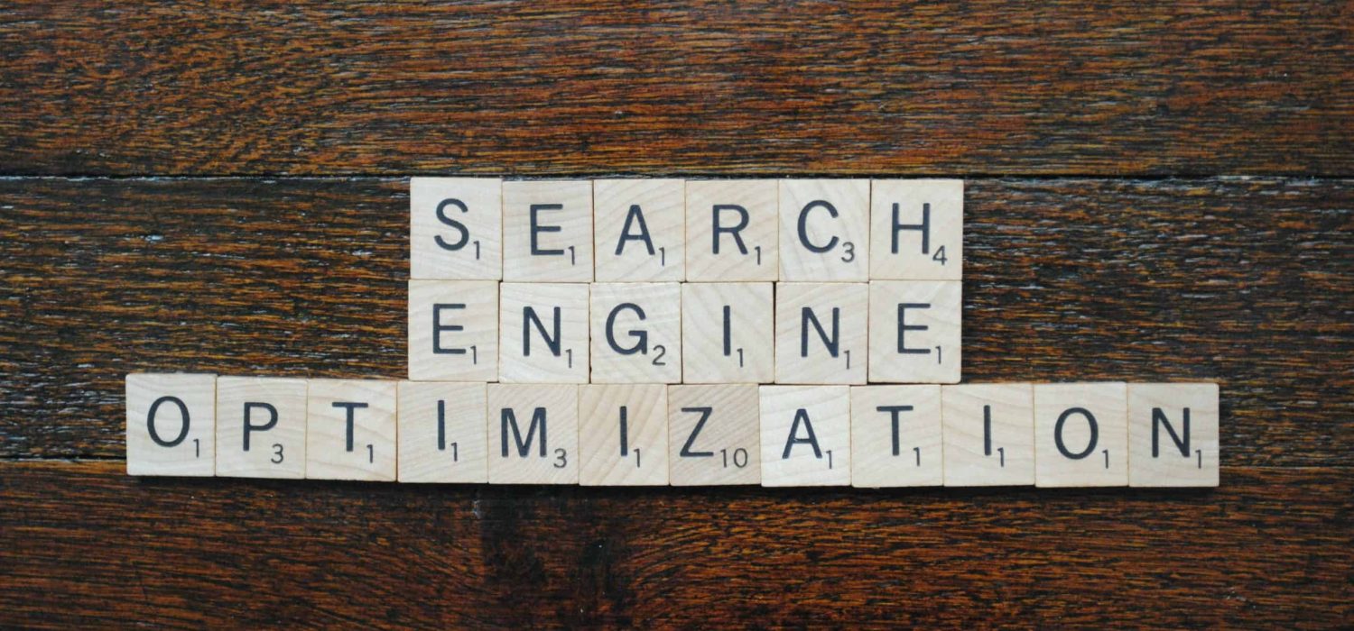 Search Engine Optimization written out in scrabble pieces